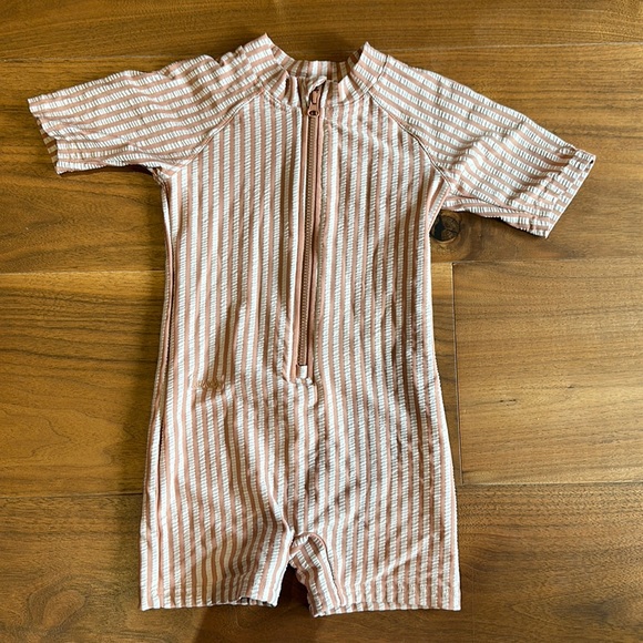 liewood Swim Liewood Seersucker Striped Swimsuit Rashguard Surf